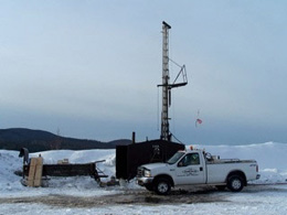Diamond Drilling in winter